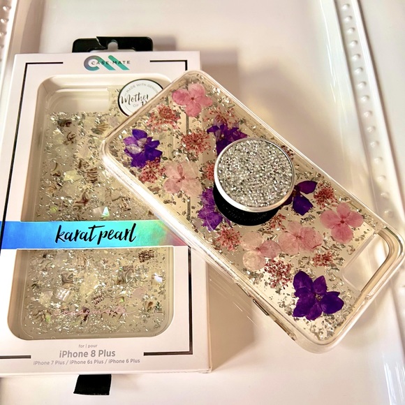 I PHONE 8 PLUS  NEW & USED  CASE MATE  with Bling PopSocket - Picture 14 of 14